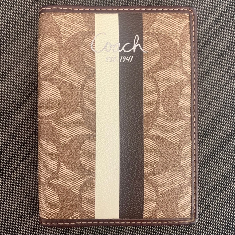 Coach Passport Cover